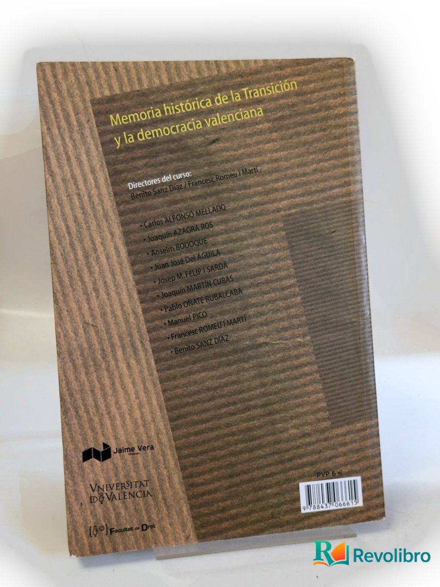 Foto 2 de Memoria histórica de la transición y la democracia valenciana de Benito Sanz Díaz, libro de segunda mano