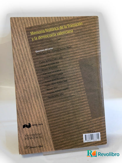 Foto 2 de Memoria histórica de la transición y la democracia valenciana de Benito Sanz Díaz, libro de segunda mano