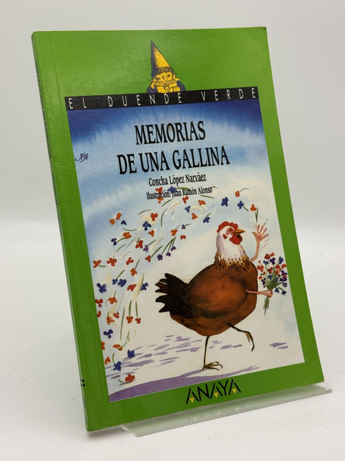 Portada de Memorias de una gallina de Concha López Narváez, libro de segunda mano