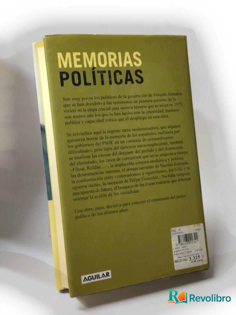 Foto 2 de Memorias políticas de Joaquín Almunia, libro de segunda mano