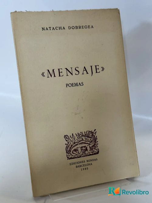 Portada de Mensaje de Natacha Dobrega, libro de segunda mano