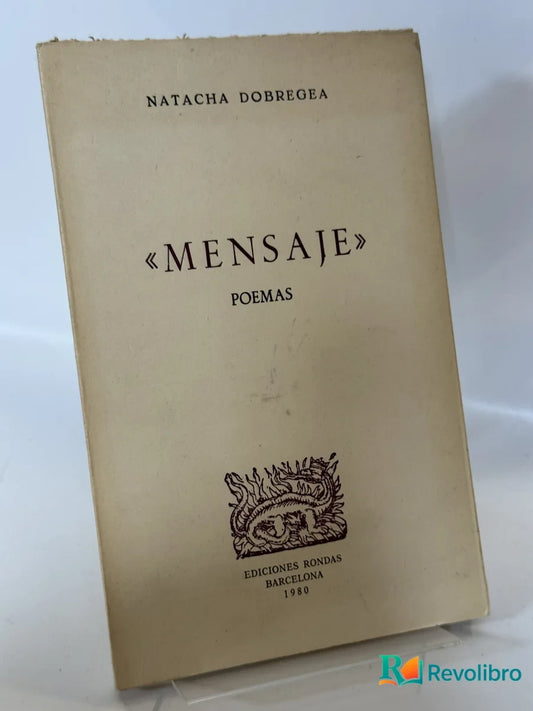 Portada de Mensaje de Natacha Dobrega, libro de segunda mano
