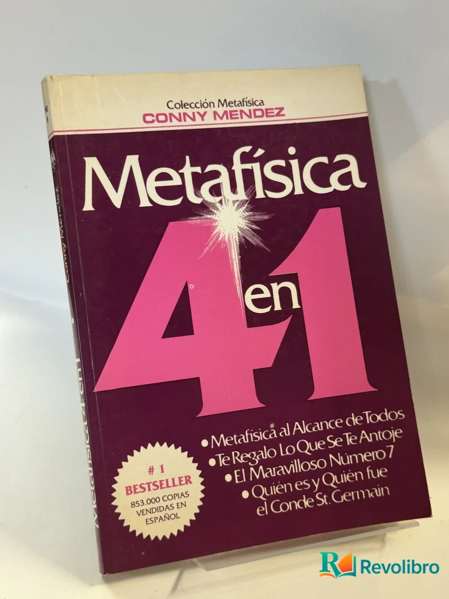 Portada de Metafísica 4 en 1 de Conny Méndez, libro de segunda mano