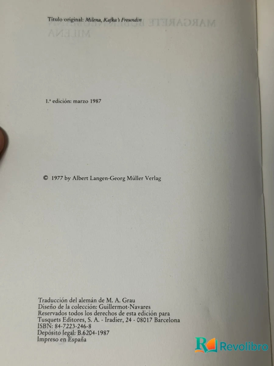 Foto 2 de Milena de Margarete Buber-Neumann, libro de segunda mano