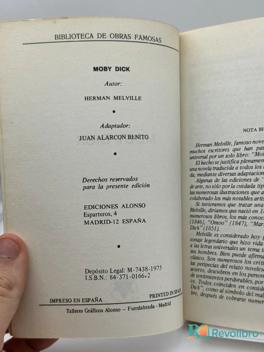 Foto 2 de Moby Dick de Herman Melville, libro de segunda mano