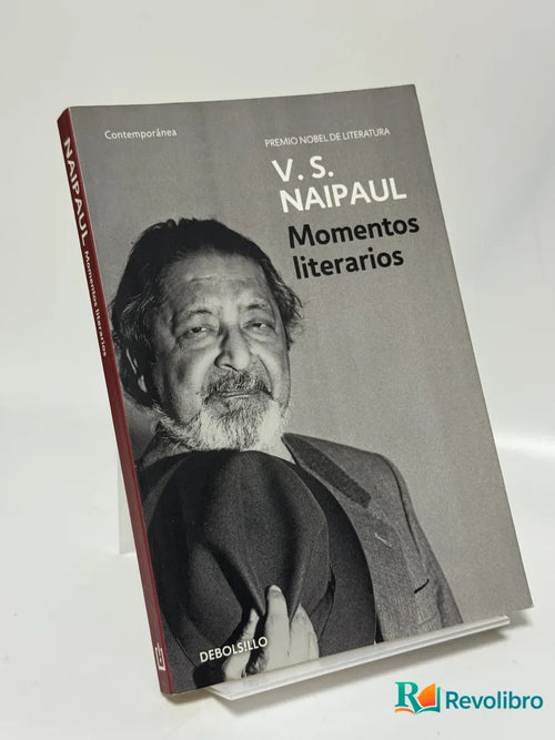 Portada de Momentos literarios de V. S. Naipaul, libro de segunda mano