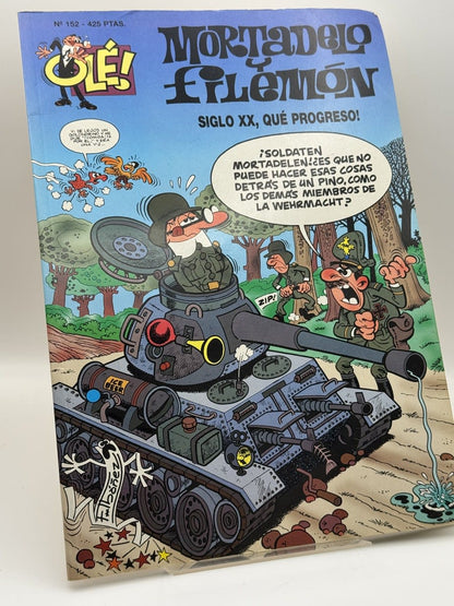 Portada de Mortadelo 152 siglo XX, qué progreso! - Francisco Ibáñez de Francisco Ibáñez, libro de segunda mano