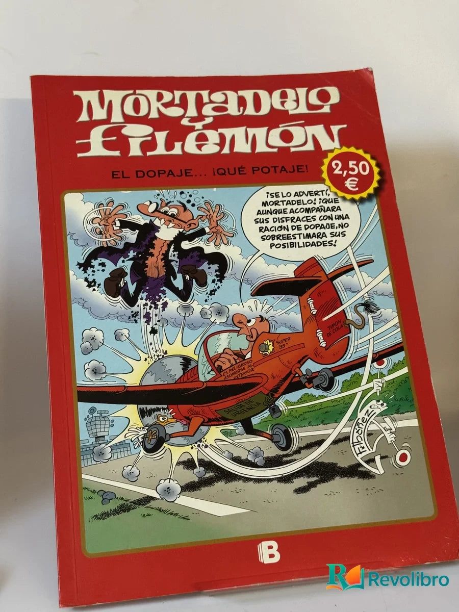 Portada de Mortadelo y Filemón El dopaje... ¡Qué potaje! de Francisco Ibáñez, libro de segunda mano