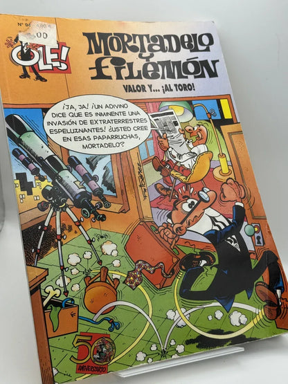 Mortadelo y Filemón: Valor y... ¡Al toro! de Francisco Ibáñez | Libro segunda mano - Portada