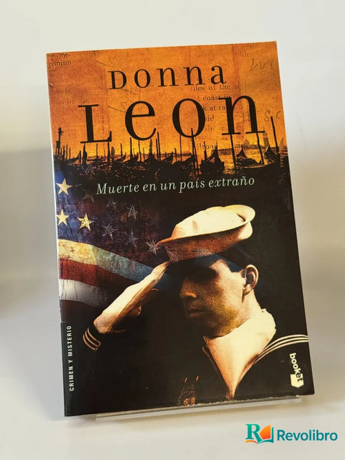 Portada de Muerte en un país extraño de Donna Leon, libro de segunda mano