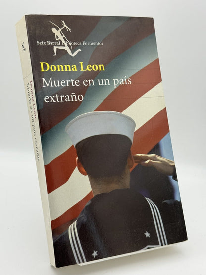 Portada de Muerte en un país extraño de Donna Leon, libro de segunda mano
