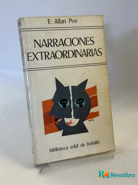 Portada de Narraciones Extraordinarias de E. Allan Poe, libro de segunda mano