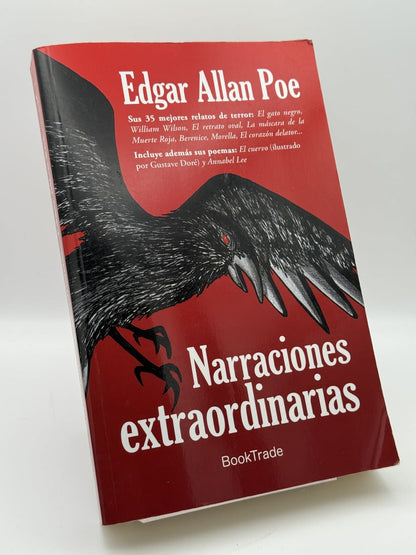 Portada de Narraciones extraordinarias de Edgar Allan Poe, libro de segunda mano