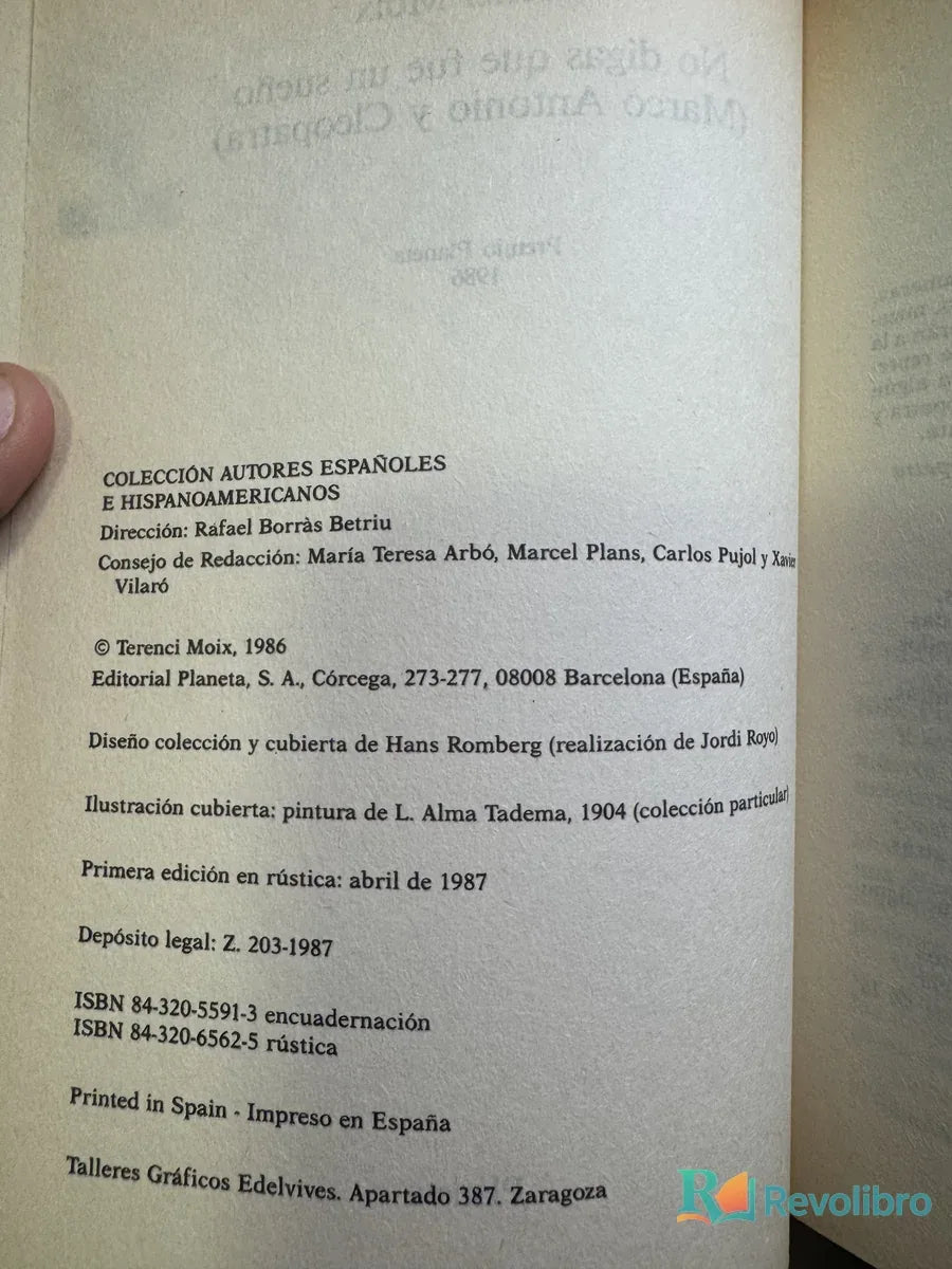Foto 2 de No digas que fue un sueño de Terenci Moix, libro de segunda mano