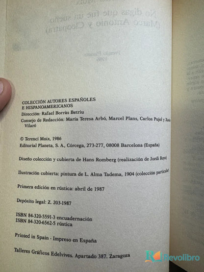 Foto 2 de No digas que fue un sueño de Terenci Moix, libro de segunda mano