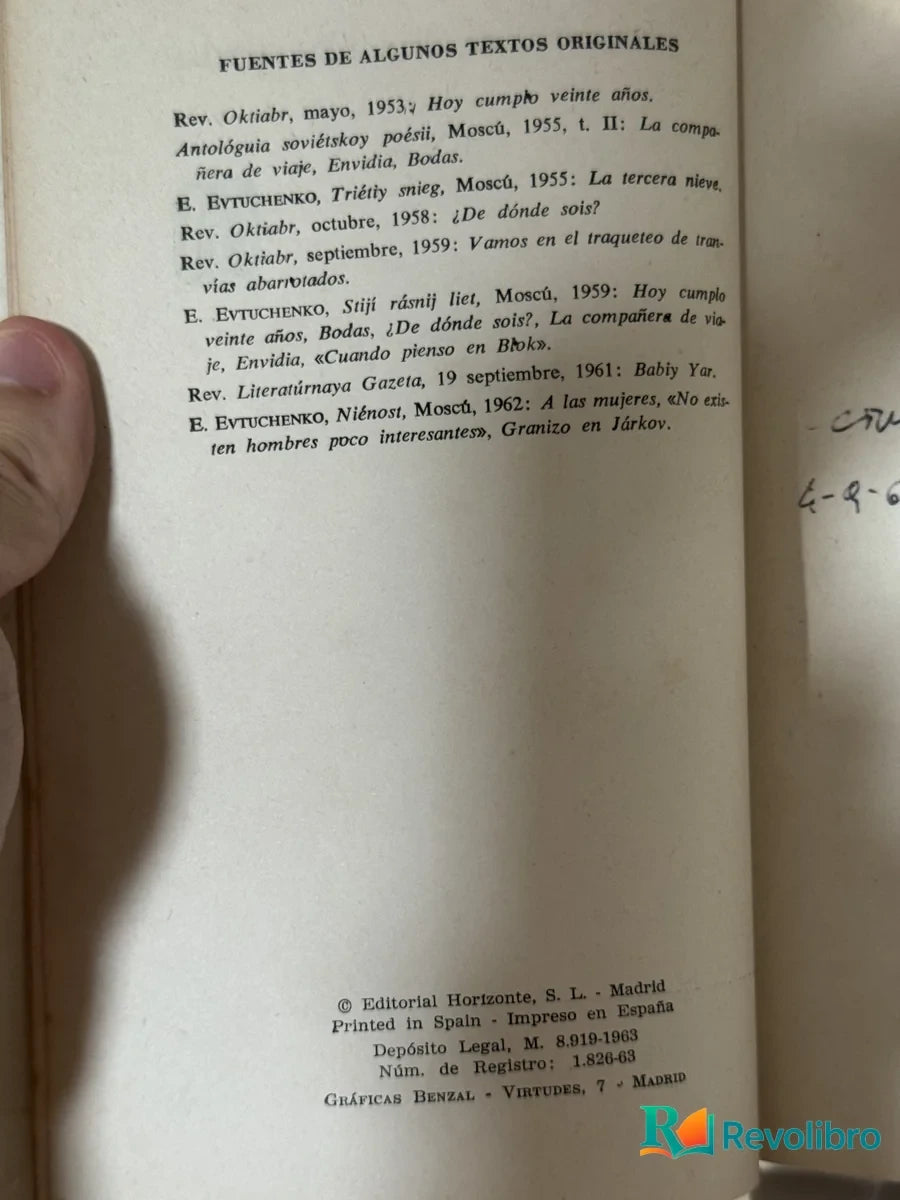 Foto 2 de No he nacido tarde de Evtuchenko, libro de segunda mano