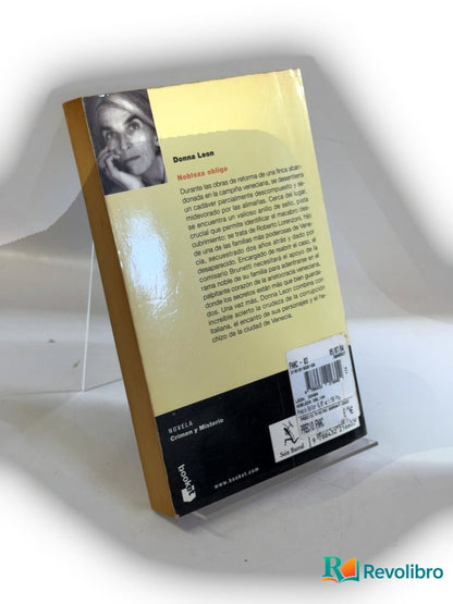 Foto 2 de Nobleza obliga de Donna Leon, libro de segunda mano