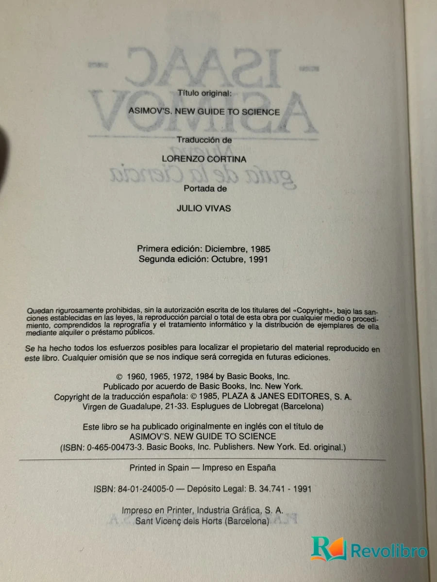Foto 2 de Nueva Guía de la Ciencia de Isaac Asimov, libro de segunda mano