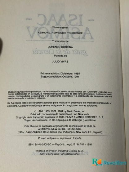 Foto 2 de Nueva Guía de la Ciencia de Isaac Asimov, libro de segunda mano
