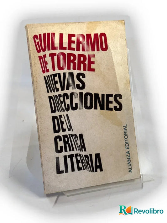 Portada de Nuevas direcciones de la crítica literaria de Guillermo de Torre, libro de segunda mano