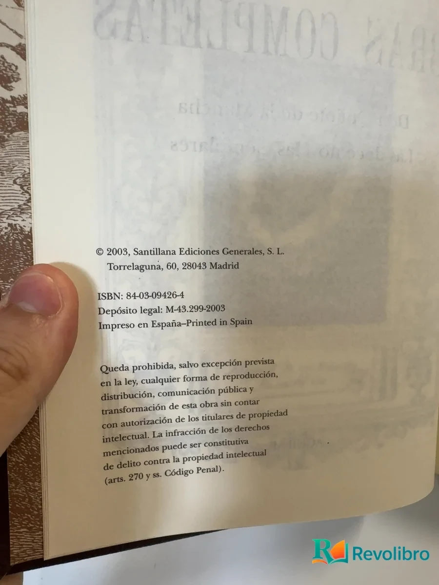 Foto 3 de Obras completas 1 de Miguel de Cervantes Saavedra, libro de segunda mano