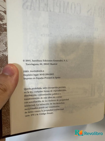 Foto 3 de Obras completas 1 de Miguel de Cervantes Saavedra, libro de segunda mano