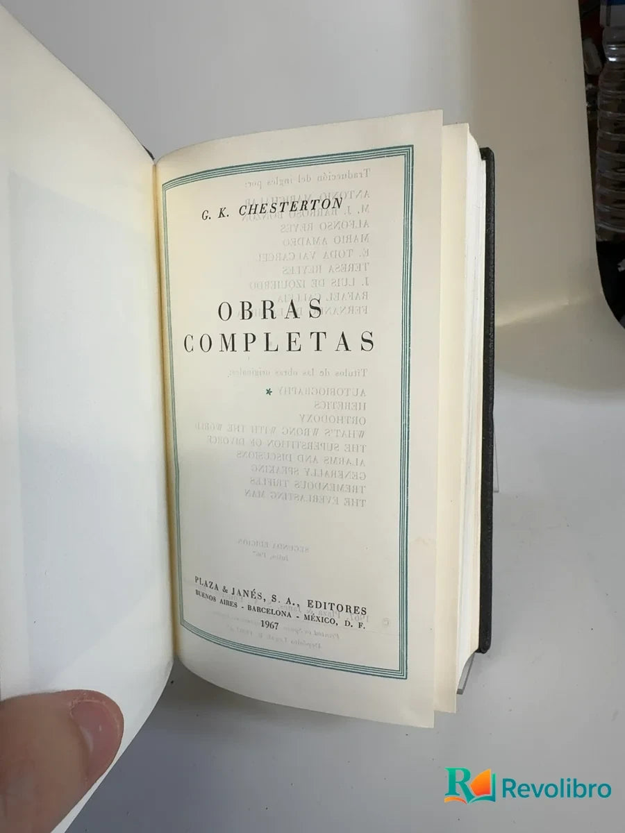 Foto 2 de Obras completas - 1ª edición de G. K. Chesterton, libro de segunda mano