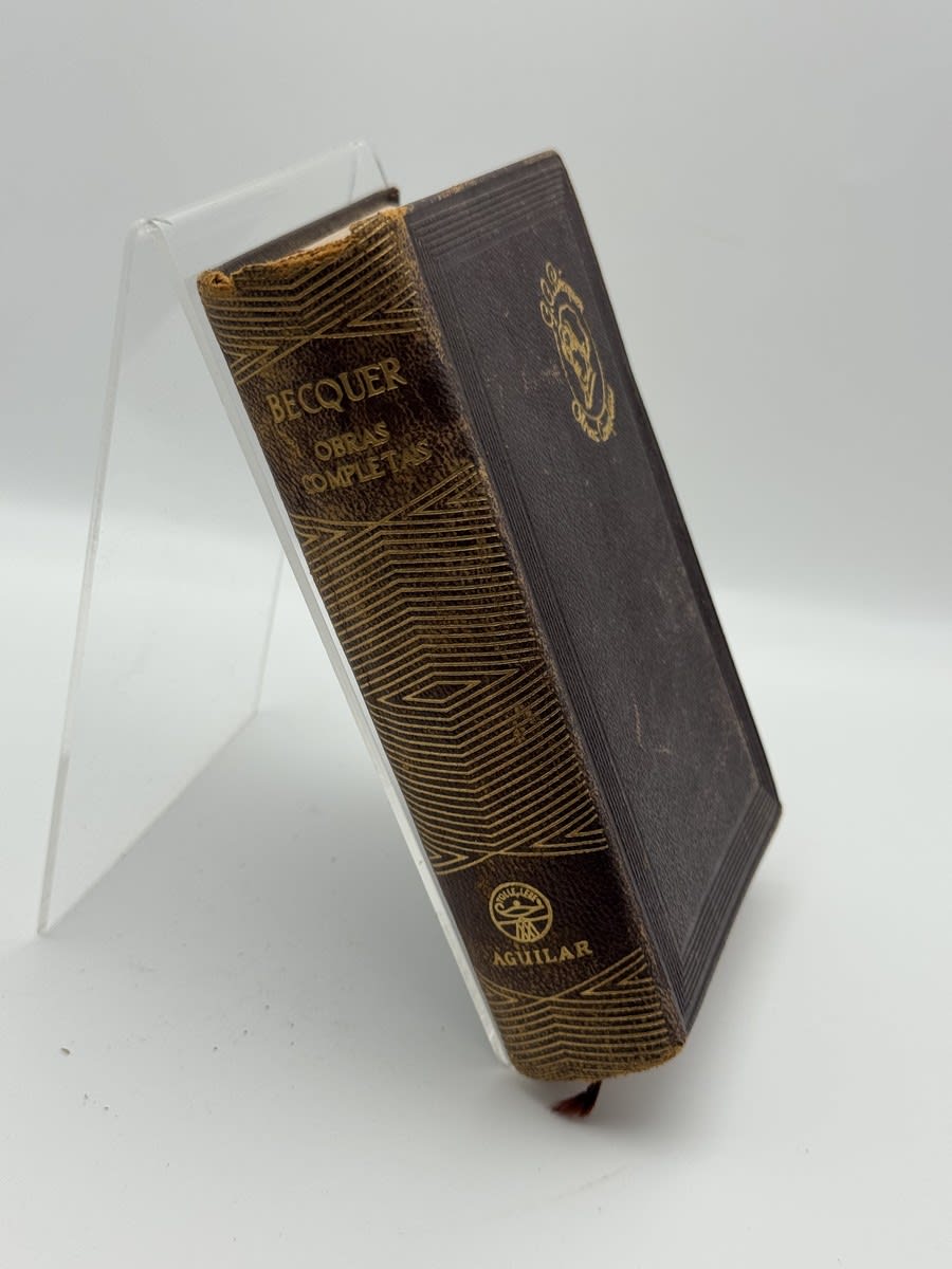 Portada de Obras completas Becquer - Gustavo Adolfo Bécquer de Gustavo Adolfo Bécquer, libro de segunda mano