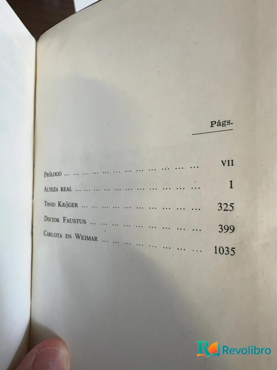 Foto 4 de Obras completas. Volumen I de Thomas Mann, libro de segunda mano