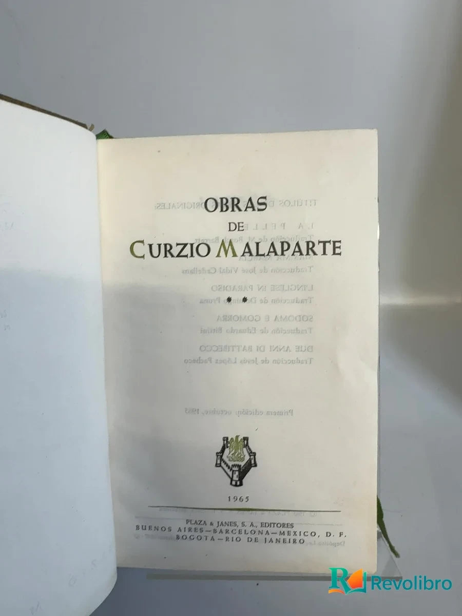 Foto 2 de Obras de Curzio Malaparte - 1ª edición de Curzio Malaparte, libro de segunda mano