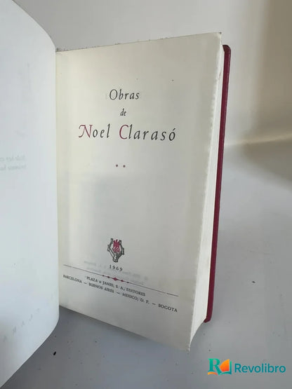 Portada de Obras de Noel Clarasó, libro de segunda mano
