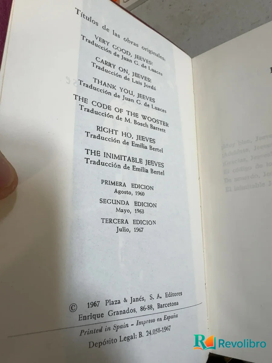 Foto 4 de Obras de P. G. Wodehouse, libro de segunda mano