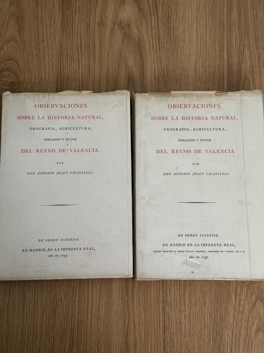 Portada de Observaciones sobre la historia natural, geografí... - Don Antonio Josef Cavanil de Don Antonio Josef Cavanilles, libro de segunda mano