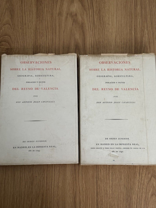 Portada de Observaciones sobre la historia natural, geografí... - Don Antonio Josef Cavanil de Don Antonio Josef Cavanilles, libro de segunda mano