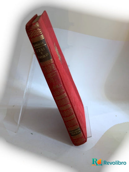 Portada de Odas y sátiras completas - 1ª edición de Horacio, libro de segunda mano