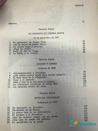 Foto 4 de Oh Jerusalén de Dominique Lapierre, libro de segunda mano