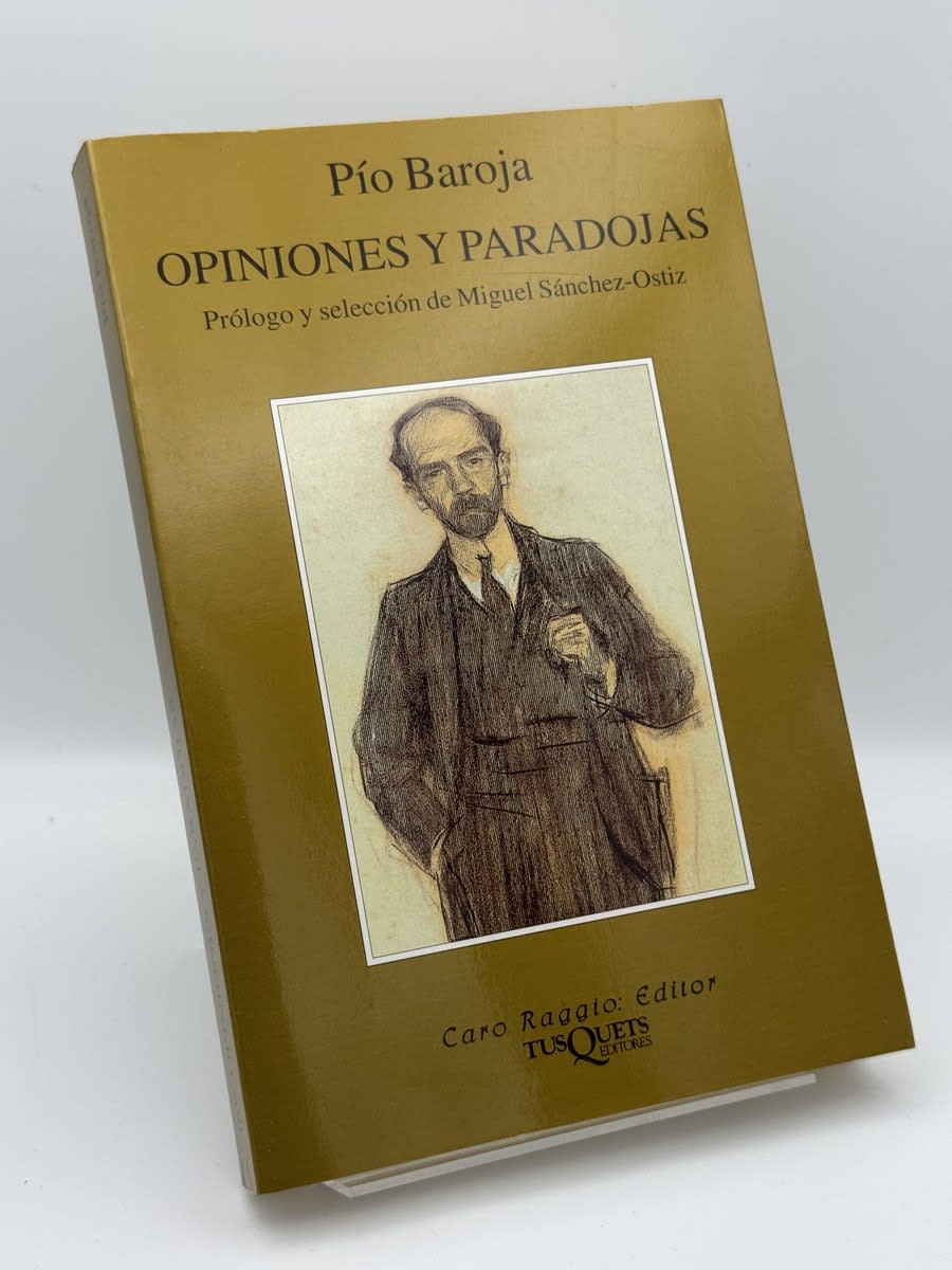 Portada de Opiniones y paradojas de Pío Baroja, libro de segunda mano