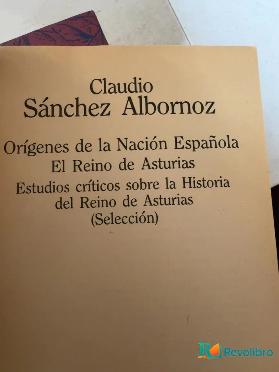 Foto 3 de Orígenes de la nación española - 1ª edición de Claudio Sánchez Albornoz, libro de segunda mano