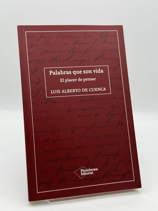 Palabras que son vida - Luis Alberto de Cuenca - Portada