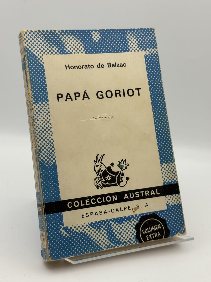 Portada de Papá Goriot de Honoré de Balzac, libro de segunda mano
