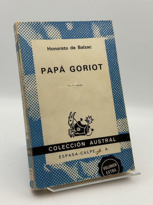 Portada de Papá Goriot de Honoré de Balzac, libro de segunda mano