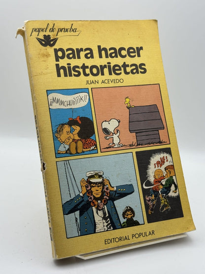 Portada de Para hacer historietas - Juan Acevedo de Juan Acevedo, libro de segunda mano