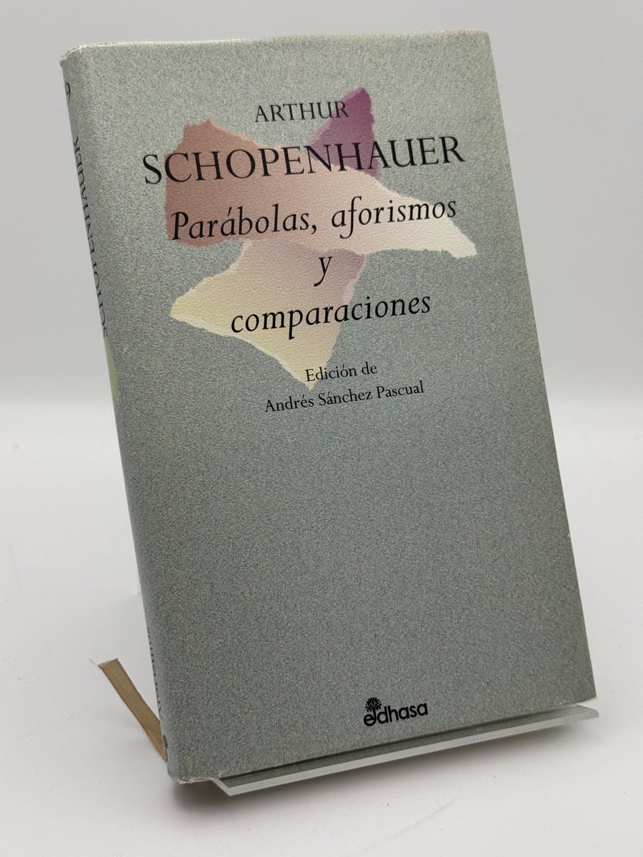 Portada de Parábolas, aforismos y comparaciones de Arthur Schopenhauer, libro de segunda mano