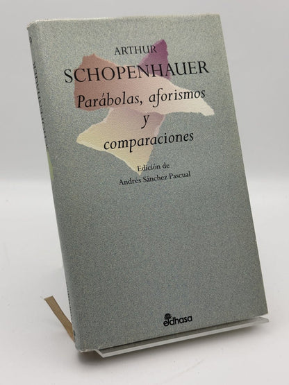 Portada de Parábolas, aforismos y comparaciones de Arthur Schopenhauer, libro de segunda mano