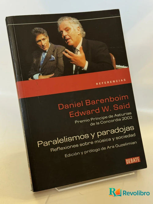 Portada de Paralelismos y paradojas de Daniel Barenboim, libro de segunda mano