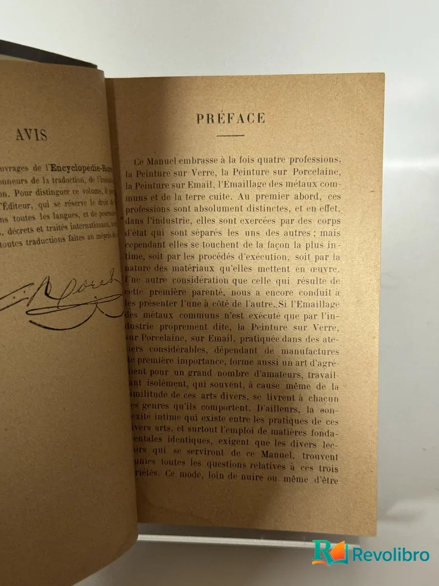 Foto 5 de Peinture sur verre, sur porcelaine et sur émail – Encyclopédie Roret de Durieu, libro de segunda mano