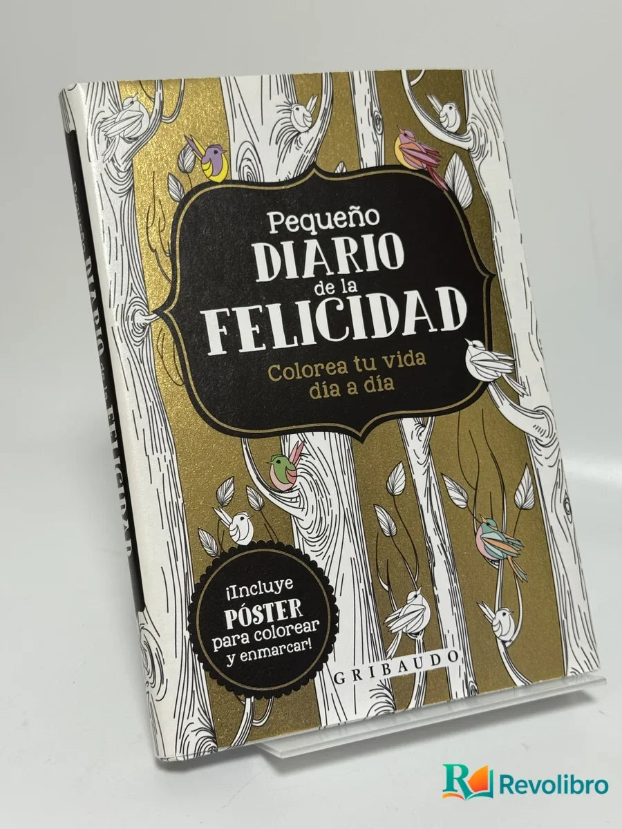 Portada de Pequeño Diario de la Felicidad de Gribaudo, libro de segunda mano