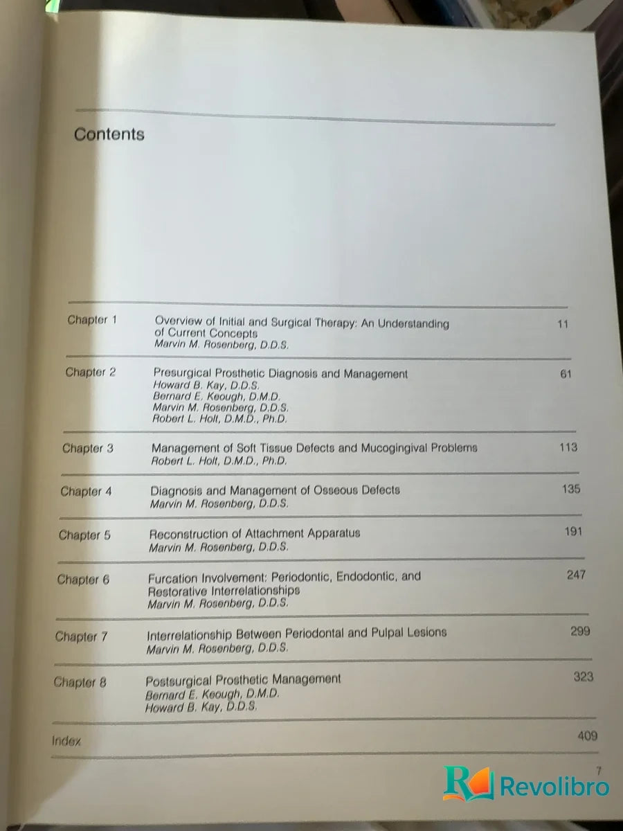 Foto 4 de Periodontal and Prosthetic Management for Advanced Cases - 1ª edición de Marvin M. Rosenberg, libro de segunda mano