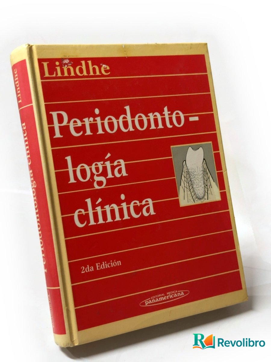 Portada de Periodontología clínica de Lindhe, libro de segunda mano