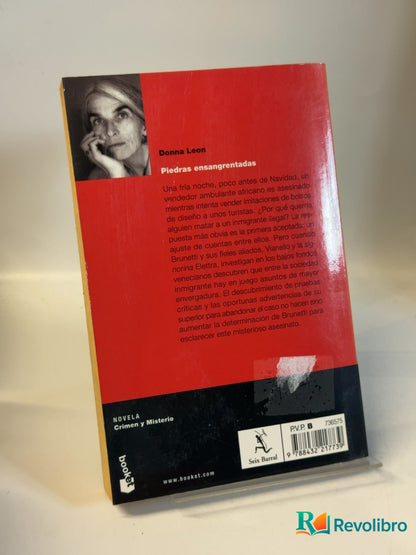 Foto 2 de Piedras ensangrentadas de Donna Leon, libro de segunda mano